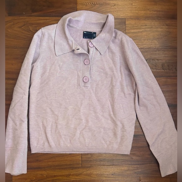 ASOS Light Purple Collared Polo Sweater - Picture 1 of 4